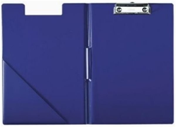 Klemmbrettmappe A4 Leitz blau mit Deckel kunststoffüberzogen, abwaschbar 