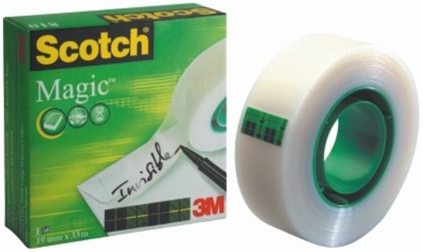 Klebeband 19mm x 33m Scotch/3M Magic Tape 810 UNSICHTBAR FÜR KOPIERER (M8101933) 