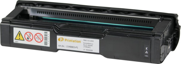 Printation Toner ersetzt Ricoh C220K für zB C240, ca. 2.000 S., schwarz 
