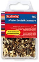 Musterbeutelklammern 19mm Rundkopf vermessingt  Musterbeutelklammern 19mm Rundkopf vermessingt