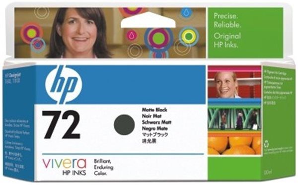 Original Tinte HP 72 / C9403A, 130 ml, mattschwarz 