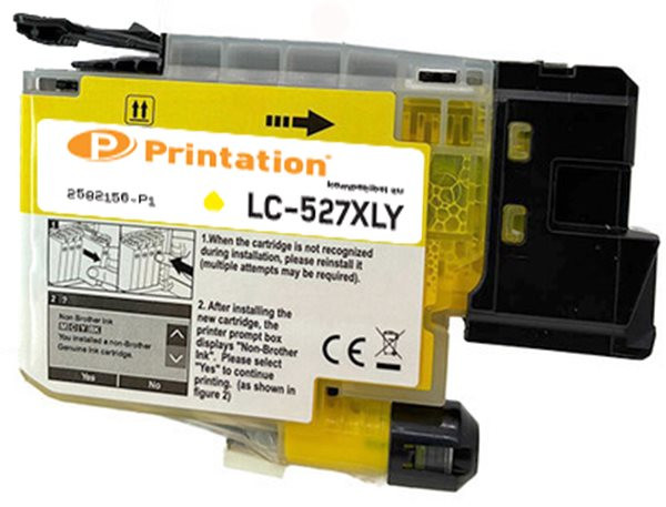 Printation Tinte ersetzt Brother LC-527XLY, ca 2.000 S., gelb 