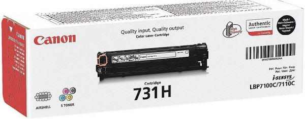 Original Toner Canon 731HBK / 6273B002, ca. 2.400 S., schwarz