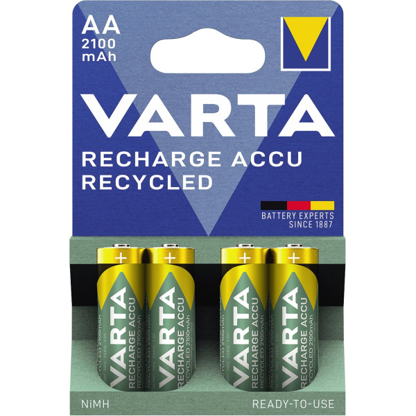 Varta Akku Recharge Recycled AA/Mignon NIMH, 2.100mAh 