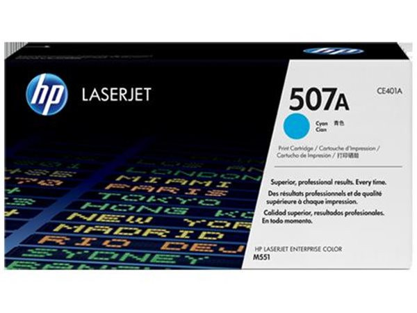 Original Toner HP 507A / CE401A, ca. 6.000 S., cyan 