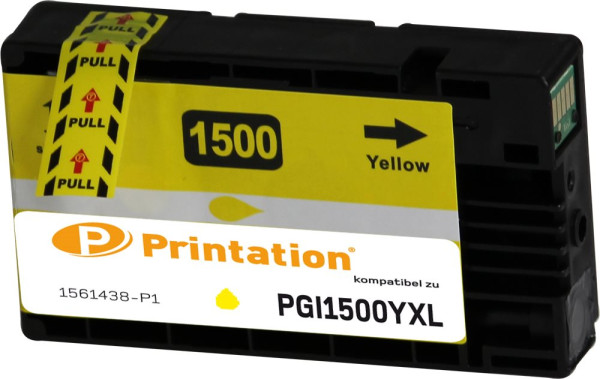 Printation Tinte ersetzt Canon PGI-1500XLY, ca. 780 S., gelb