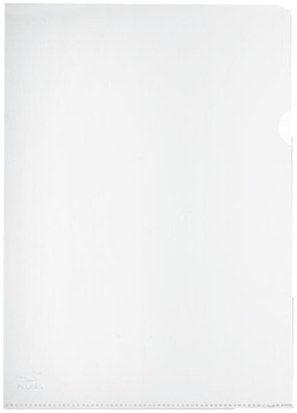 Sichthüllen A4 trans. m. Griffausstanzung 120my Falken dokumentenecht genarbt 