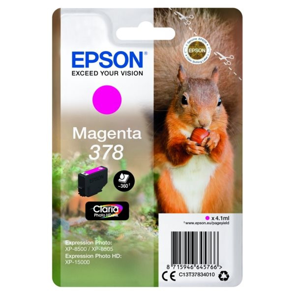 Original Tinte Epson 378, ca. 360 S., magenta 