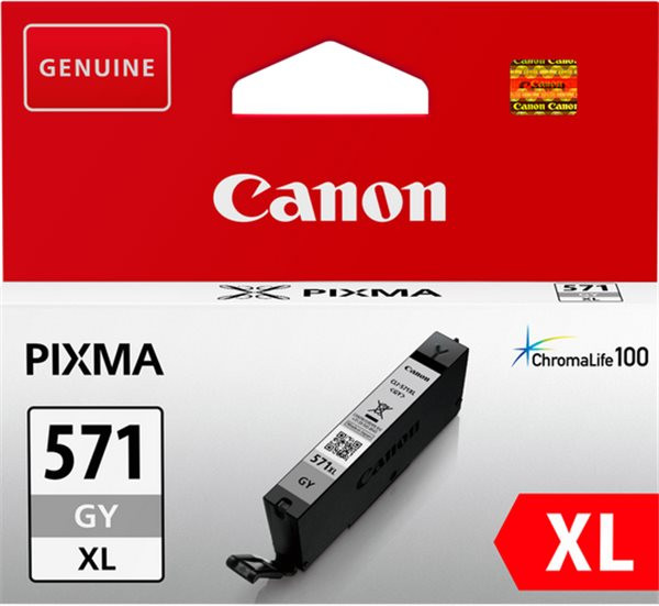 Original Tinte Canon CLI-571GYXL, ca. 289 S., grau
