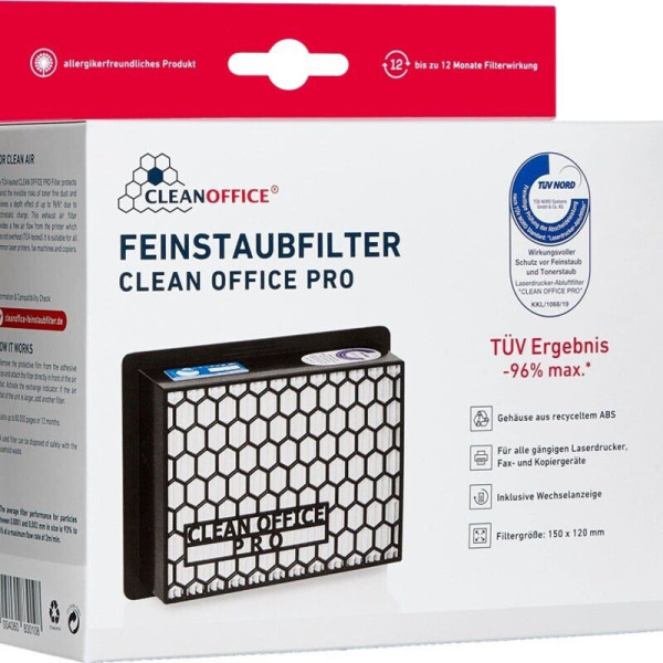 Feinstaubfilter Clean-Office Pro für Laserdrucker, Größe 150 x 120 mm 