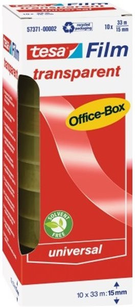 Klebeband 15mm x 33m transparent tesa Office Box tesafilm