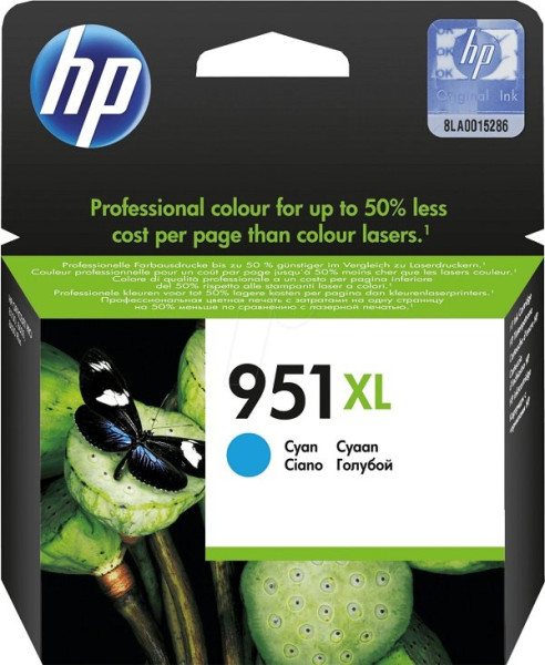 Original Tinte HP 951XL / CN046AE, ca. 1.500 S., cyan