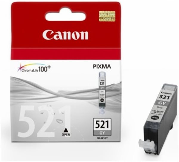 Original Tinte Canon CLI-521GY, ca. 1.395 S., grau