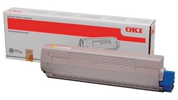 Original Toner OKI 44844505 (z.B. C831), ca. 10.000 S., gelb 