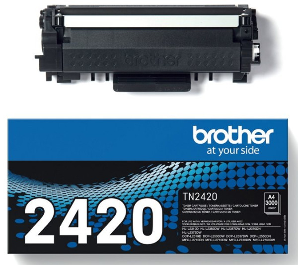 Original Toner Brother TN-2420, ca. 3.000 S., schwarz