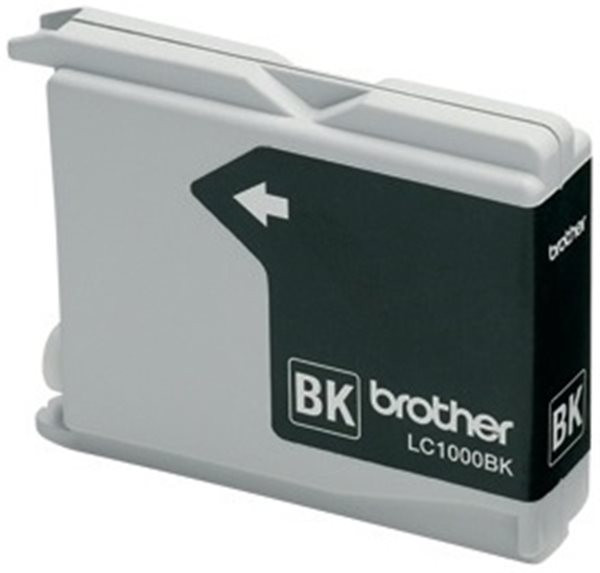 Original Tinte Brother LC-1000BK, ca. 500 S., schwarz 