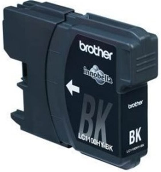 Original Tinte Brother LC-1100HYBK, ca. 900 S., schwarz