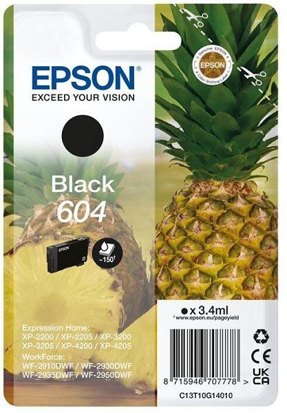 Original Tinte Epson T10G140 / 604, ca. 150 S., schwarz 