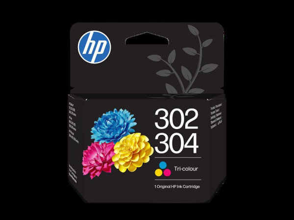 Original Tinte HP 302/304 / B7RT6AE, ca. 100 S., farbig 