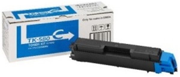 Original Toner Kyocera TK-580C, ca. 2.800 S., cyan
