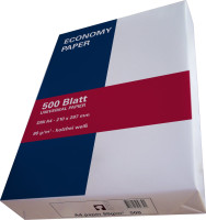 Papier A4 80g weiß ECONOMY - gute Standard-Qualität zum Sparpreis  Papier A4 80g weiß ECONOMY - gute Standard-Qualität zum Sparpreis