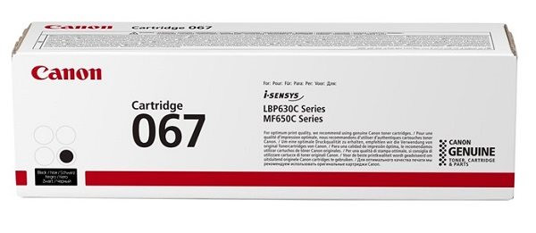 Original Toner Canon 067 / 5102C002AA, ca. 1.350 S., schwarz