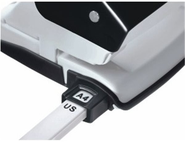 Locher bis 30 Blatt mit Anschlagschiene Leitz blau  starker Bürolocher