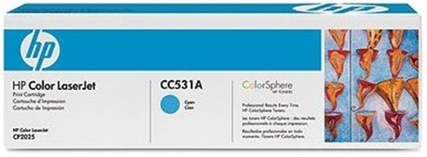 Original Toner HP 304A / CC531A, ca. 2.800 S., cyan 