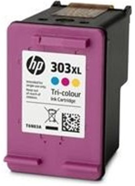 Original Tinte HP 303XL / T6N03AE, ca. 415 S., farbig 