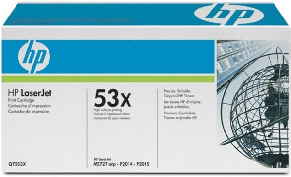 Original Toner HP 53X / Q7553X, ca. 7.000 S., schwarz