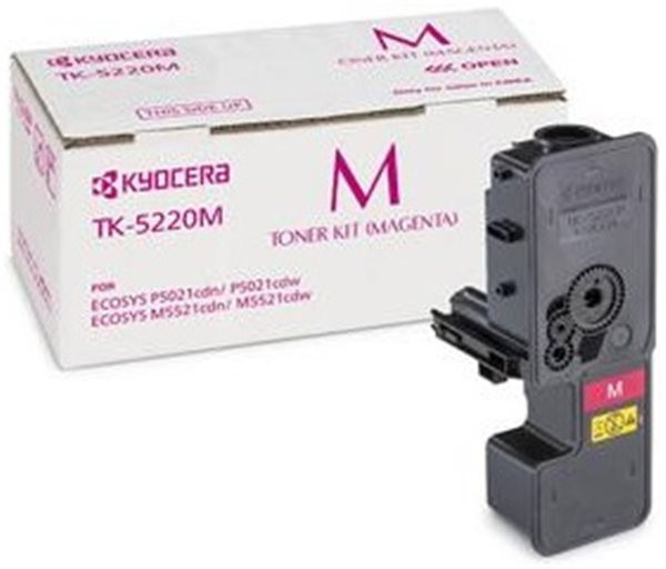 Original Toner Kyocera TK-5220M, ca. 1.200 S., magenta