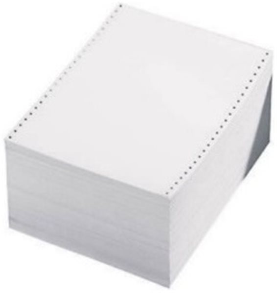 Endlospapier 240mmx12" 60g weiß perforiert 3-fach 750x3