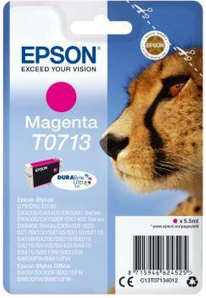 Original Tinte Epson T0713, ca. 275 S., magenta 