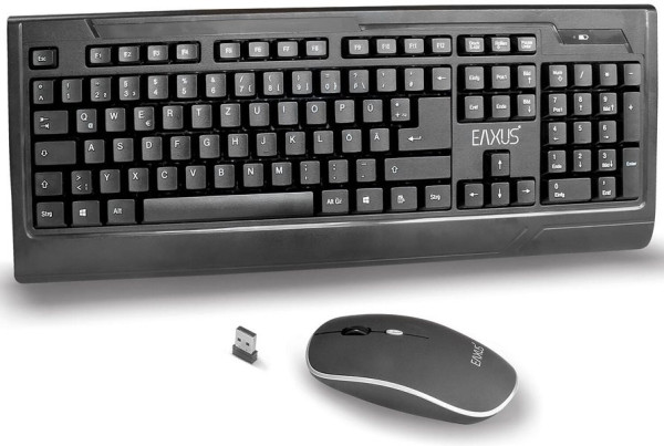 Tastatur/Maus-Set Eaxus Venio V2, drahtlos, Economy-Ausführung zum Spar-Preis 
