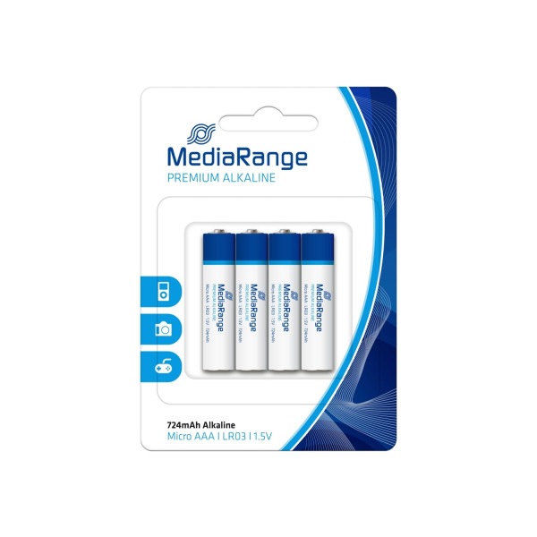 Batterien Micro MediaRange Premium,1,5 V, AAA/ LR03 