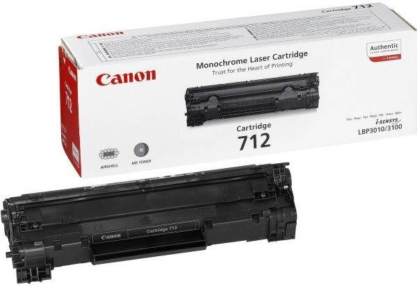 Original Toner Canon 712 / 1870B002, ca. 1.500 S., schwarz 