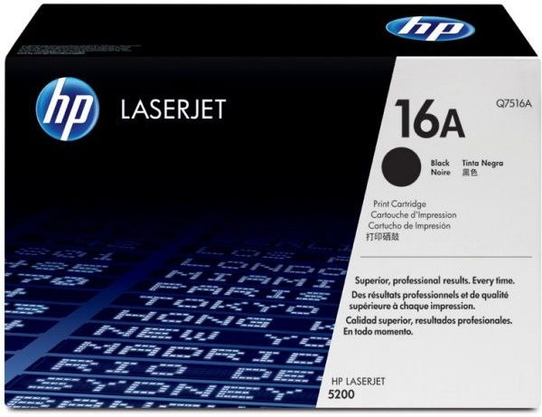 Original Toner HP 16A / Q7516A, ca. 12.000 S., schwarz
