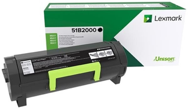 Original Toner Lexmark 51B2000 (z.B. MS317), ca. 2.500 S., schwarz 