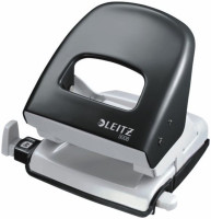 Locher bis 30 Blatt mit Anschlagschiene Leitz schwarz starker Bürolocher