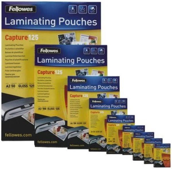 Laminierfolie A4 2x125my 303x216mm glänzend Fellowes