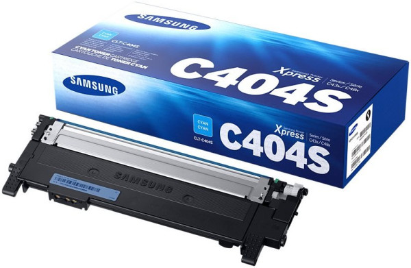 Original Toner HP-Samsung CLT-C404S / ST966A, ca. 1.000 S., cyan