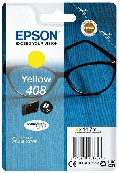 Original Tinte Epson T09J440 / 408, ca. 1.100 S., gelb 
