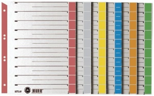Trennblatt A4 grau 230g Leitz Kleinpack 240 x 300mm Karton gelb bedruckt