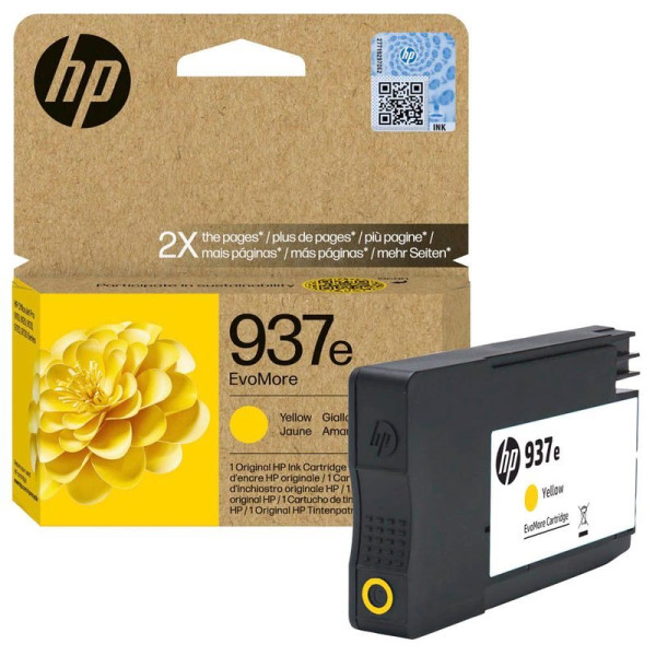 Original Tinte HP 937e (XL) / 4S6W8NE, ca. 1.650 S., gelb 