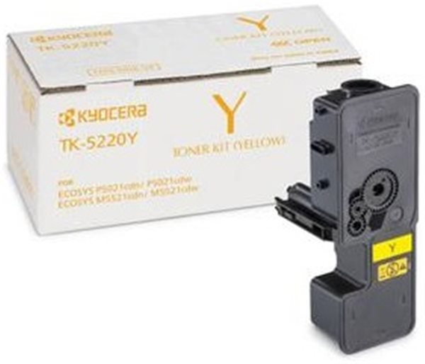 Original Toner Kyocera TK-5220Y, ca. 1.200 S., gelb